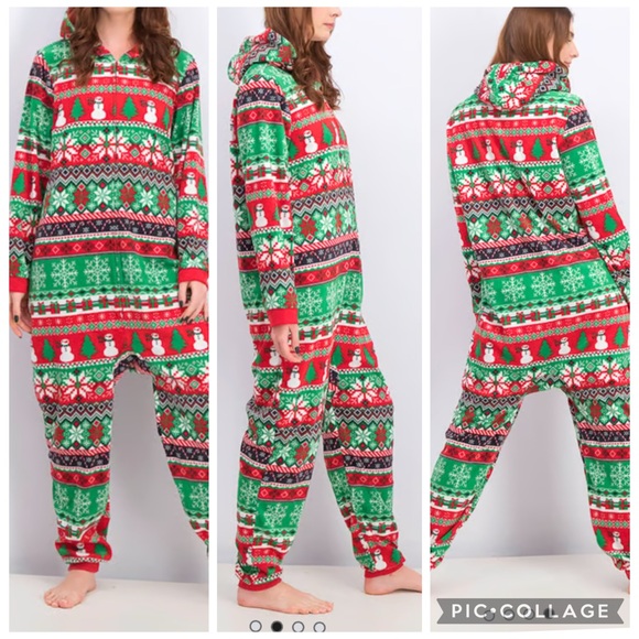 The Children's Place Other - The Children's Place Kids XL 14 Holiday Onesie Snowman Christmas Fleece